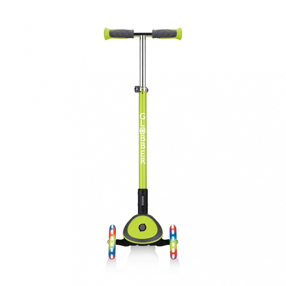 Trotineta pliabila Globber Elite Deluxe Lights Verde