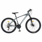 Bicicleta MTB-HT Shimano Tourney TZ500D 26 inch Carpat CSC26/58C gri cu design alb/negru