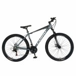 Bicicleta MTB-HT Shimano Tourney TZ500D 27.5 inch Carpat CSC27/58C gri cu design alb/negru