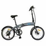 Bicicleta electrica (E-Bike) pliabila I-ON I1004E roata 20 inch culoare gri/albastru