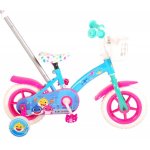 Bicicleta pentru copii Volare Baby Shark 10 inch cu maner parental si roti ajutatoare