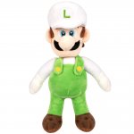 Jucarie din plus Luigi Fire cu sapca alba Super Mario 38 cm