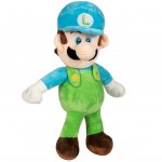 Jucarie din plus Luigi Ice cu sapca bleu Super Mario 38 cm