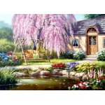Puzzle Anatolian Sung Kim Cherry Blossom Cottage 1.000 piese