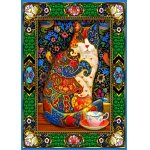 Puzzle Bluebird Painted Cat 1500 piese