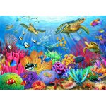 Puzzle Bluebird Turtle Coral Reef 1.000 piese