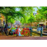 Puzzle Bluebird Puzzle The Red Bike in Amsterdam 1.000 piese