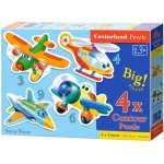 Puzzle Castorland 4 in 1 Funny Planes 3/4/6/9 piese