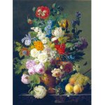 Puzzle Clementoni Van Dael Vase with Flowers Grapes and Peaches 1.000 piese