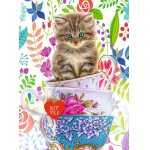 Puzzle Ravensburger Kitten in a Cup 500 piese