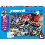 Puzzle Schmidt Piratii 60 piese include figurina Playmobil
