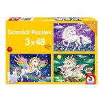 Puzzle Schmidt Animale mitice 3x48 piese