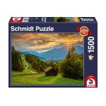 Puzzle Schmidt Apus de soare peste Wamberg 1500 piese