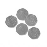 Set de monede de jucarie 50 penny