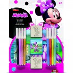 Set pictura 11 piese, 2 stampile, tus si 8 carioci Minnie Multiprint MP26866