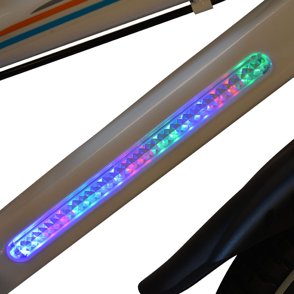 Bicicleta pentru copii cu cadru iluminat Moni Flash Albastru 14 inch - 3