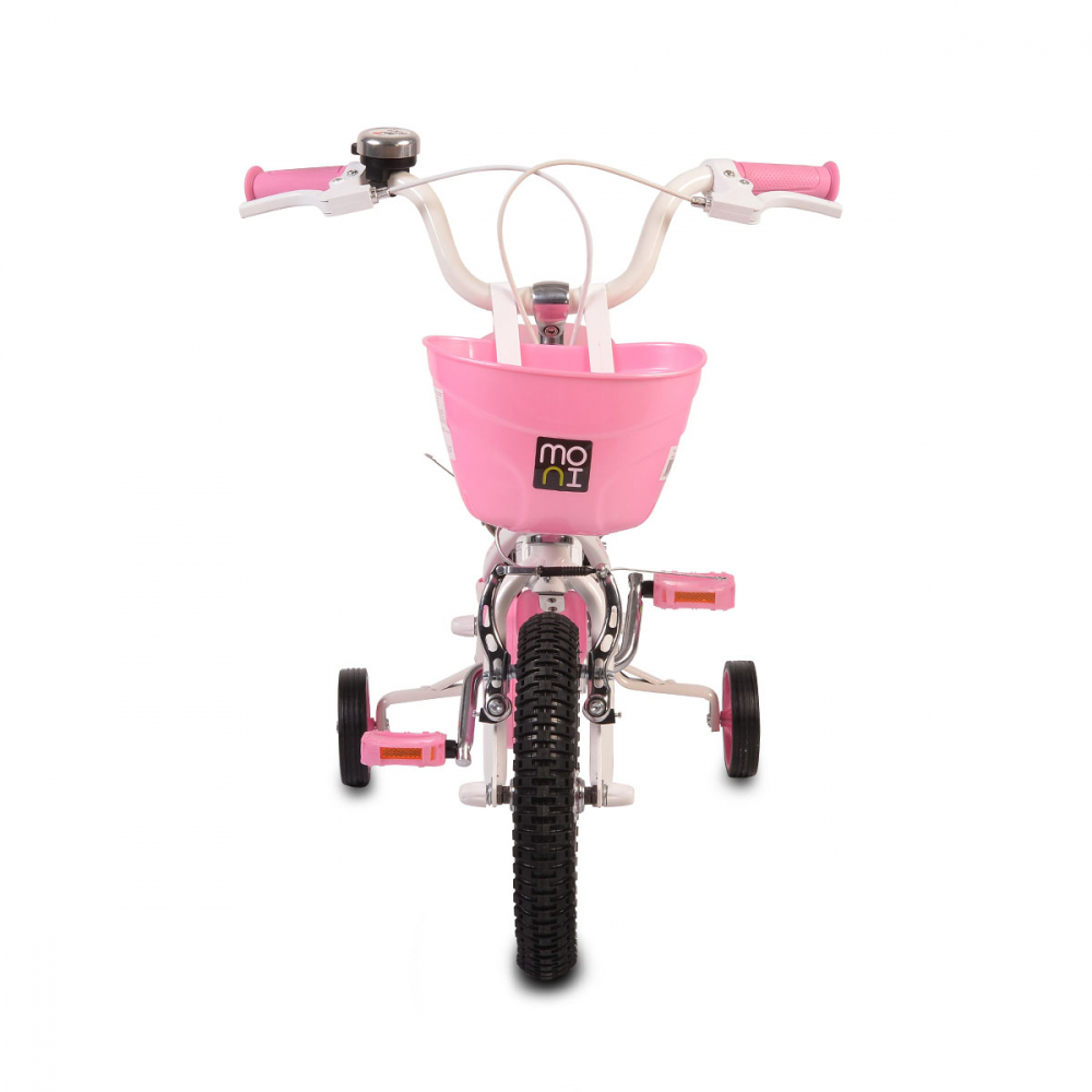 Bicicleta pentru copii cu cadru iluminat Moni Flash Pink 12 inch - 2