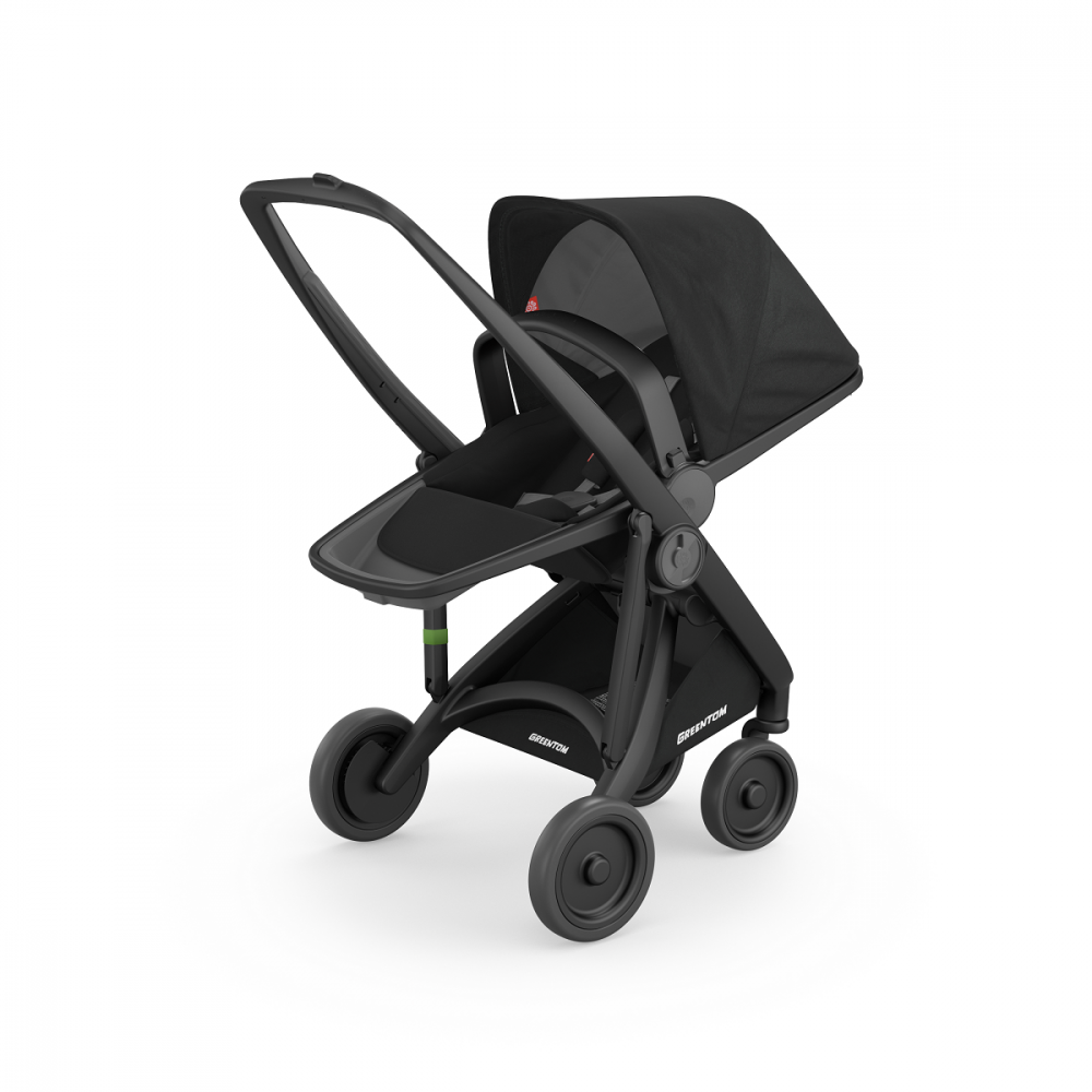 Carucior 2 in 1 Greentom 100 ecologic Black Black - 3 | YEO