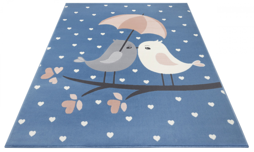 Covor copii tineret Adventures albastru 160x220 - 2