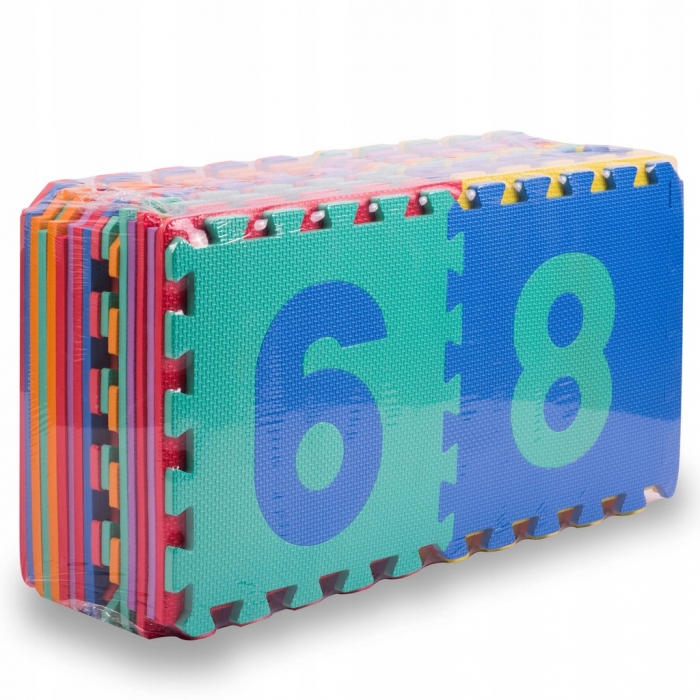 Salteluta de joaca 120 x 270 cm cu litere si cifre Ricokids 7487 Multicolora - 1