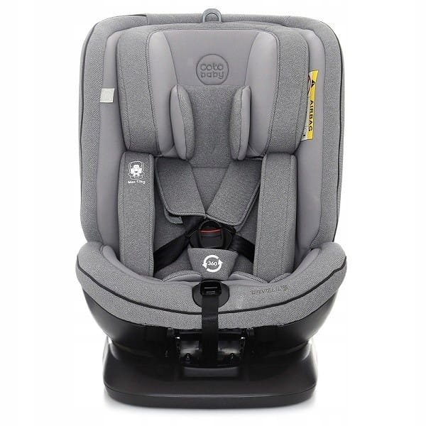 Scaun auto Coto Baby Hevelius 360 isofix 0-36 kg Melange Grey Coto Baby imagine noua responsabilitatesociala.ro