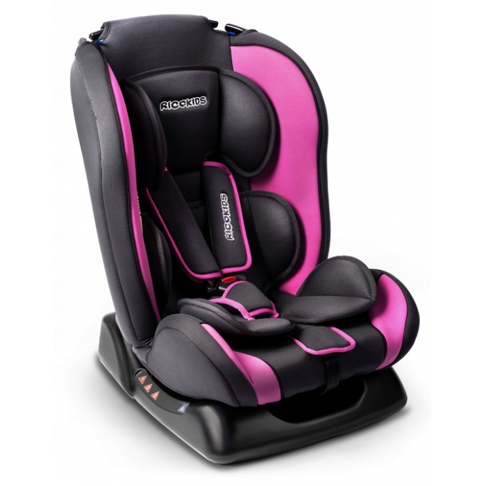Scaun auto 0-25 Kg Ricokids Lorenzo Gri inchis Roz