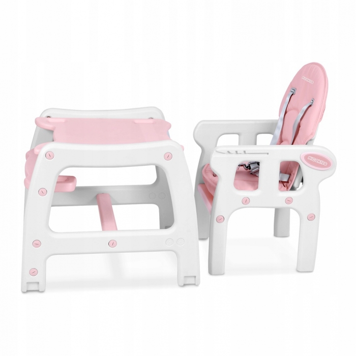 Scaun de masa 5 in 1 Ricokids Sinco Roz - 2 | YEO