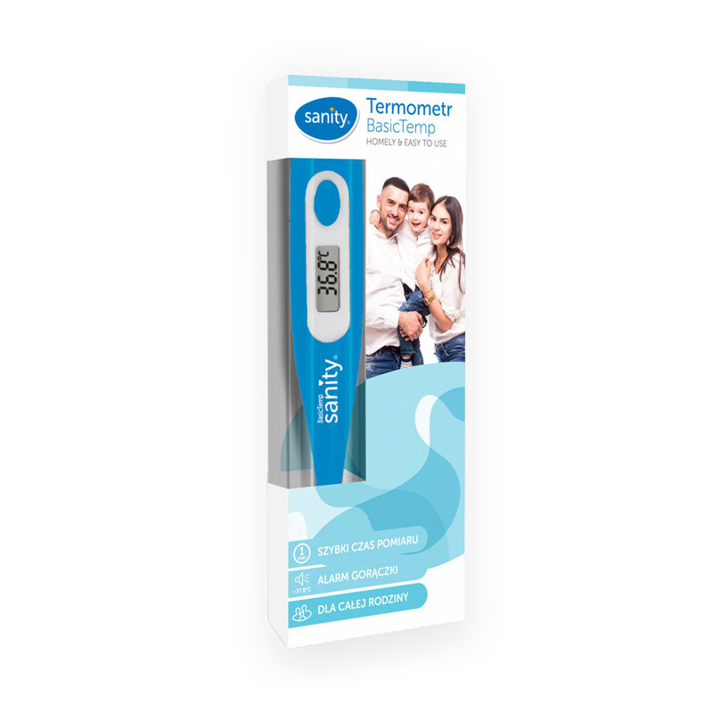 Termometru digital Sanity Basic Temp display LCD albastru Albastru