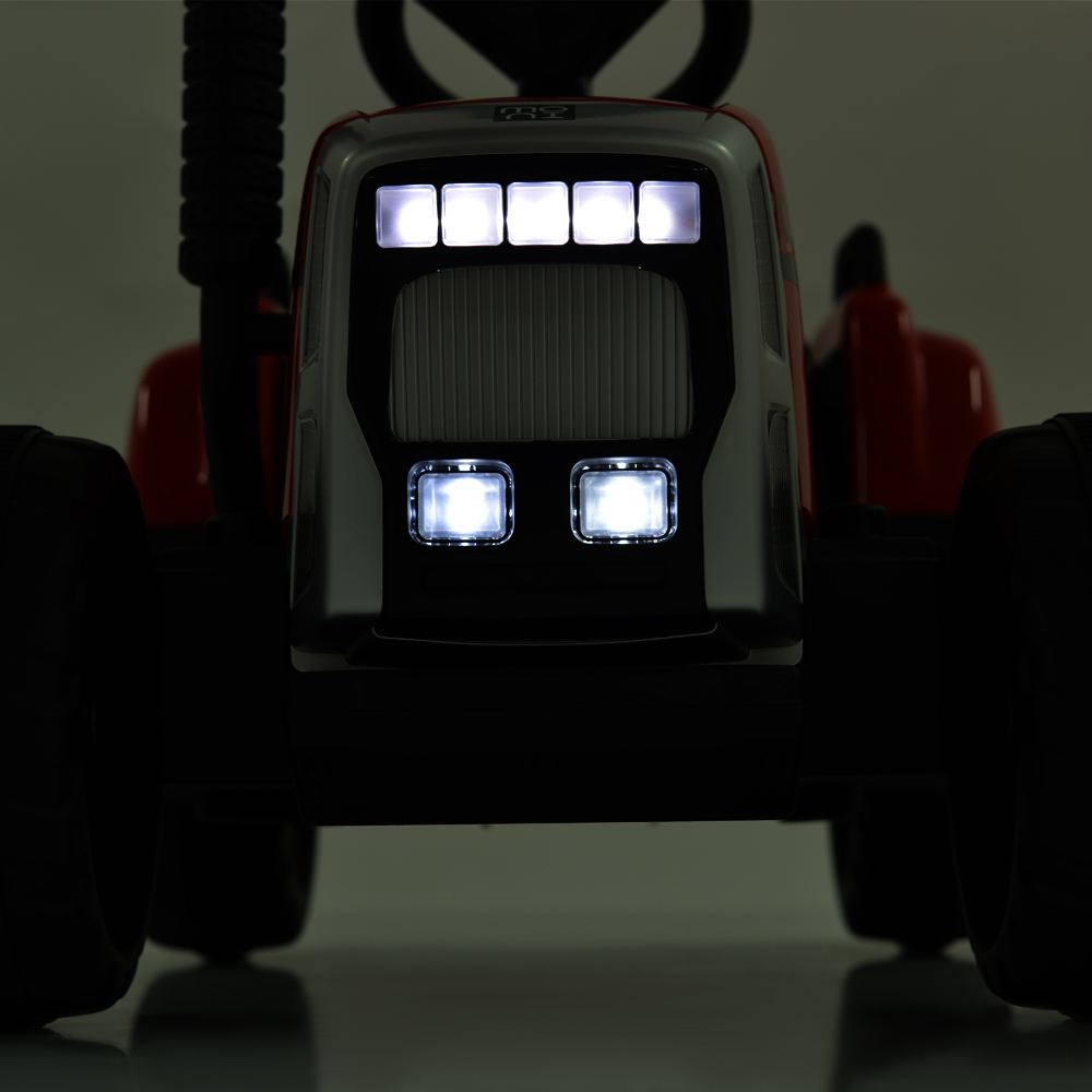 Tractor electric cu remorca Moni Trailer Red - 0