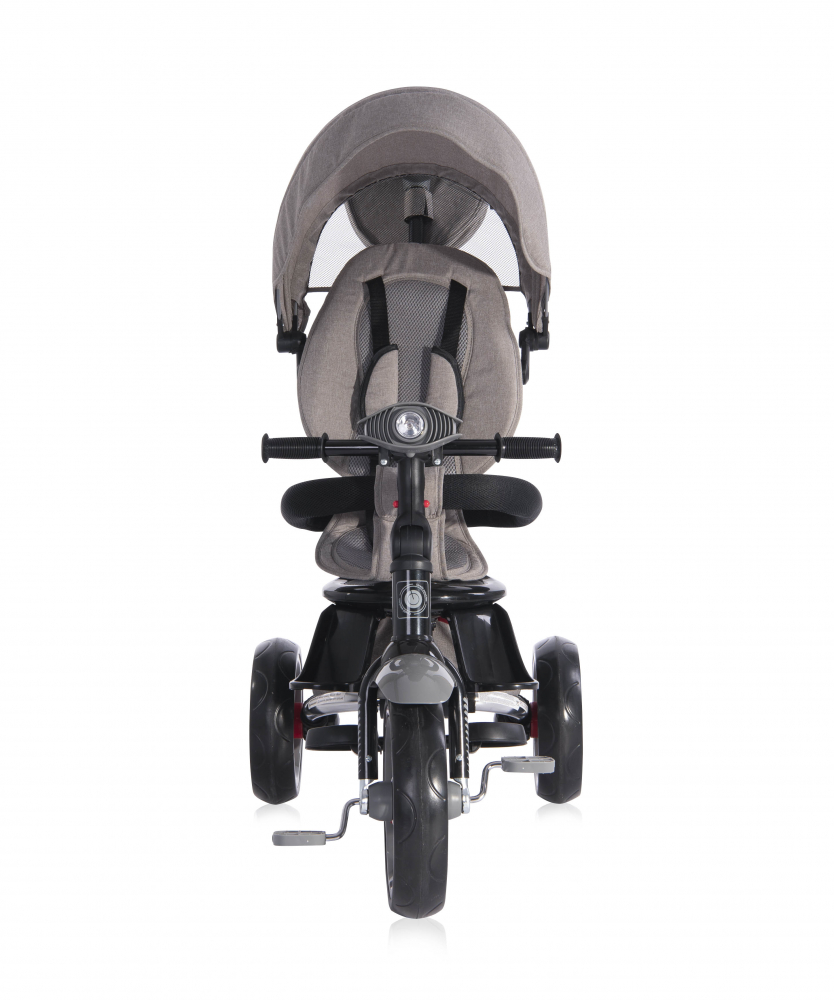 Tricicleta multifunctionala 4 in 1 Enduro scaun rotativ Grey Luxe copii) La Plimbare