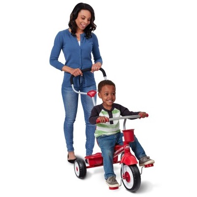 Tricicleta pentru copii Radio Flyer 4 in 1 multifunctionala 9 luni-5 ani, scaun cu pozitie ajustabila, copertina cu protectie UV, suport pentru picioare si tavita cu suport pentru jucarii - 3 | YEO