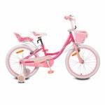 Bicicleta pentru fetite cu roti ajutatoare Byox Fashion Girl Pink 20 inch
