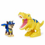 Set Patrula Catelusilor figurina catelus Chase si dinozaurul T-rex
