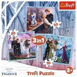 Puzzle Trefl 3 in 1 Frozen 2 Regatul de Gheata