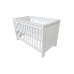 Patut din lemn deluxe cu laterala detasabila Nichiduta Lovely White
