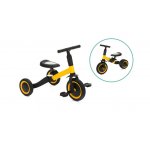 Tricicleta transformabila in bicicleta fara pedale yellow-black Fillikid