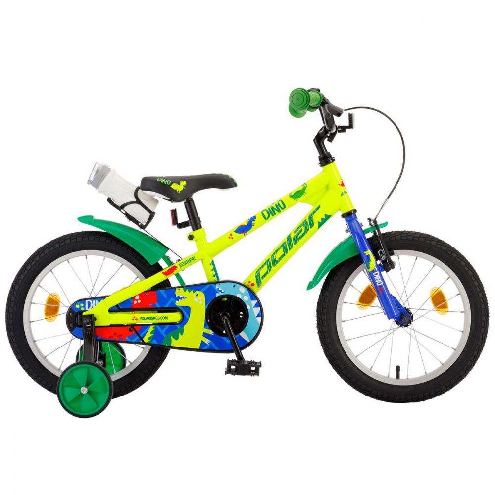 Bicicleta copii Polar Dino 14 inch verde nichiduta.ro imagine noua responsabilitatesociala.ro