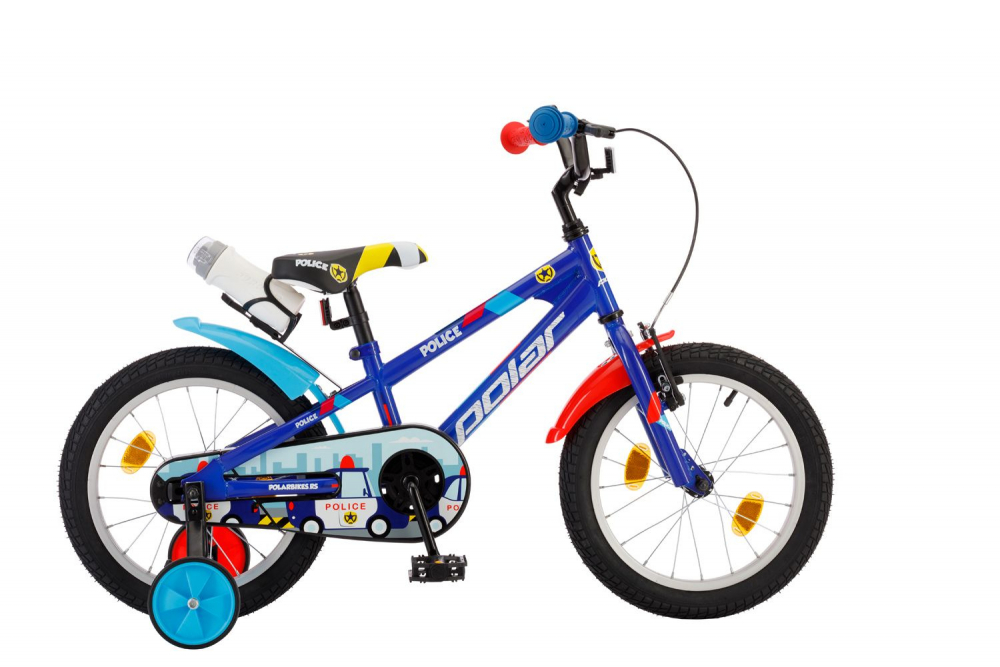 Bicicleta copii Polar Police 14 inch albastru nichiduta.ro imagine noua responsabilitatesociala.ro