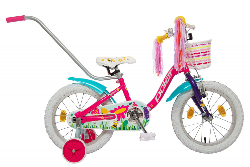 Bicicleta copii Polar Summer 14 inch roz albastru nichiduta.ro imagine 2022