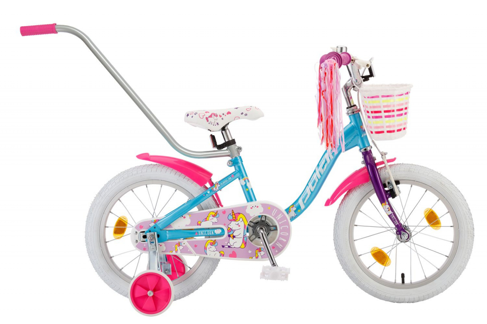 Bicicleta copii Polar Unicorn 14 inch albastru roz nichiduta.ro imagine 2022