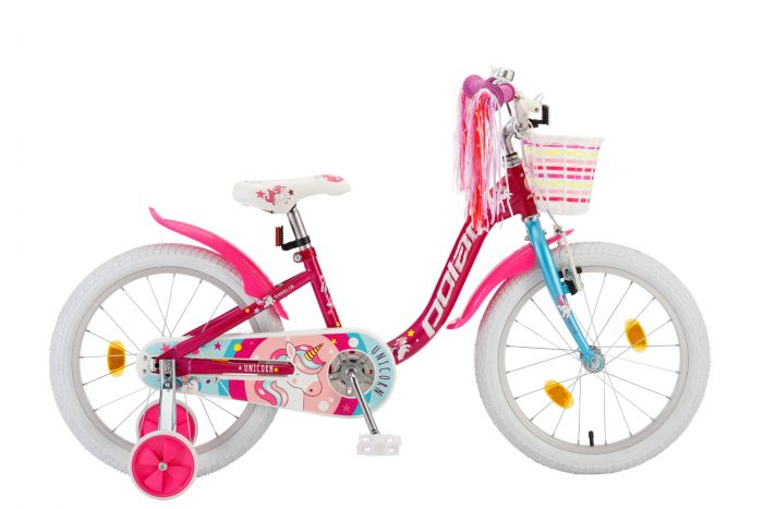 Bicicleta copii Polar Unicorn Single 18 inch roz nichiduta.ro imagine 2022