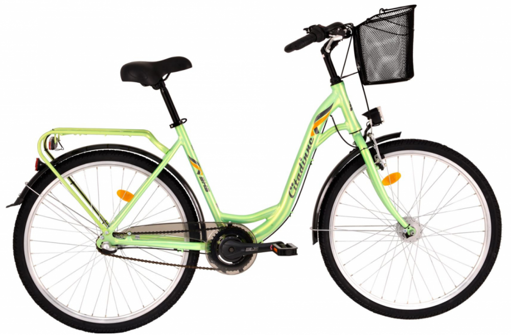 Bicicleta dama DHS Citadinne 2636 – 26 inch verde DHS imagine noua responsabilitatesociala.ro