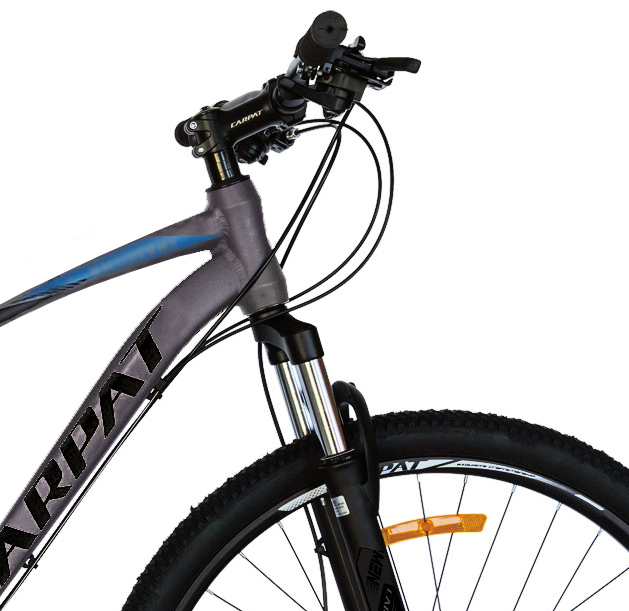 Bicicleta MTB-HT Shimano Tourney TY-300 21 viteze 29 inch Carpat CSC2957C gri cu albastrunegru