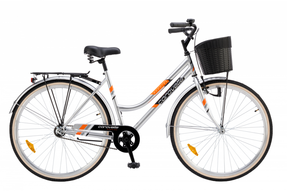 Bicicleta oras Maccina Caravelle 28 inch argintiu argintiu imagine 2022 protejamcopilaria.ro