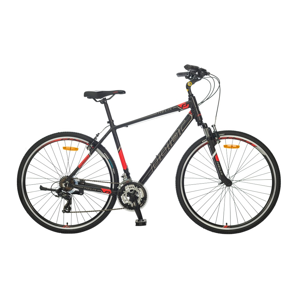 Bicicleta Trekking Polar Helix 28 Inch XL negru-rosu nichiduta.ro imagine 2022