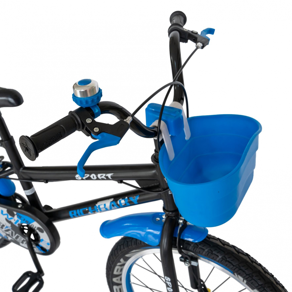 Bicicleta copii 20 inch C-Brake Rich Baby CSR2003A 7-10 ani Albastru - 2