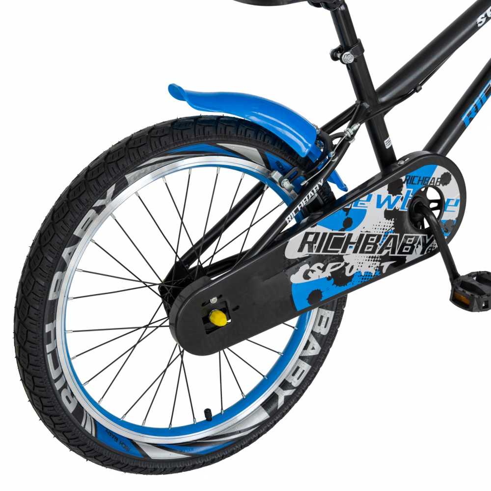 Bicicleta copii 20 inch C-Brake Rich Baby CSR2003A 7-10 ani Albastru - 3