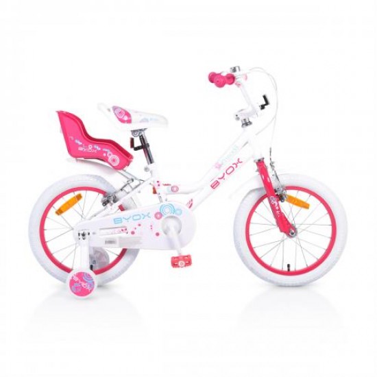 Bicicleta Pentru Fetite Byox Princess White 16 Inch