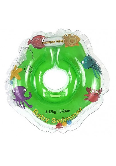 Colac de gat pentru bebelusi Babyswimmer verde 0-24 luni Colaci si accesorii inot copii 2023-10-01