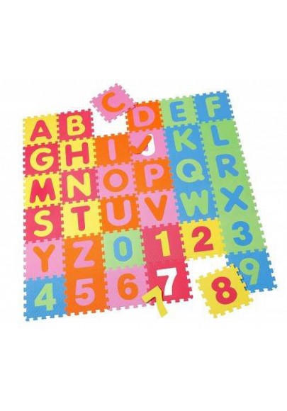 Covoras puzzle alfabet numere 36 bucati Knorrtoys 21004 KNORRTOYS imagine noua responsabilitatesociala.ro